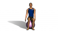 back exercise with ball